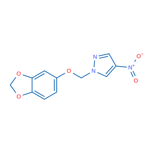 1-((Benzo[d][1,3]dioxol-5-yloxy)methyl)-4-nitro-1H-pyrazole 5g