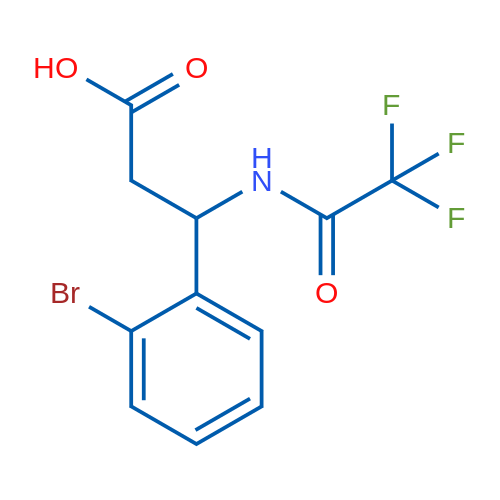 3-(2-Bromophenyl)-3-(2,2,2-trifluoroacetamido)propanoic acid 1g