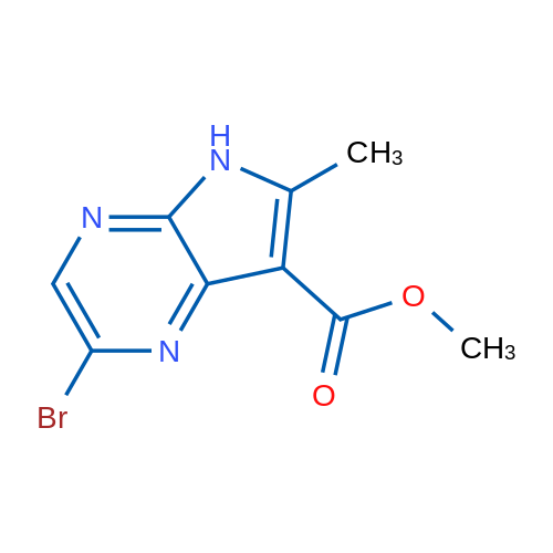 Methyl 2-bromo-6-methyl-5H-pyrrolo[2,3-b]pyrazine-7-carboxylate 1g