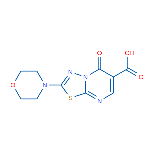 2-MOrpholin-4-yl-5-oxo-5h-[1,3,4]thiadiazolo[3,2-a]pyrimidine-6-carboxylic acid 1g