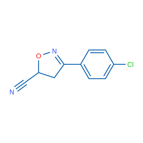 3-(4-Chlorophenyl)-4,5-dihydroisoxazole-5-carbonitrile 1g