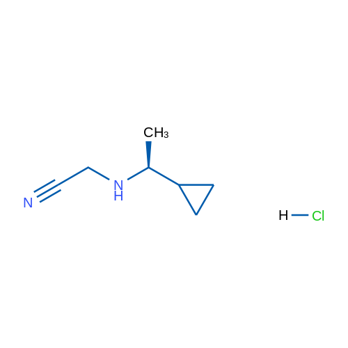 (S)-2-((1-Cyclopropylethyl)amino)acetonitrile hydrochloride 1g