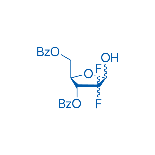 ((2R,3R)-3-(Benzoyloxy)-4,4-difluoro-5-hydroxytetrahydrofuran-2-yl)methyl benzoate 100mg