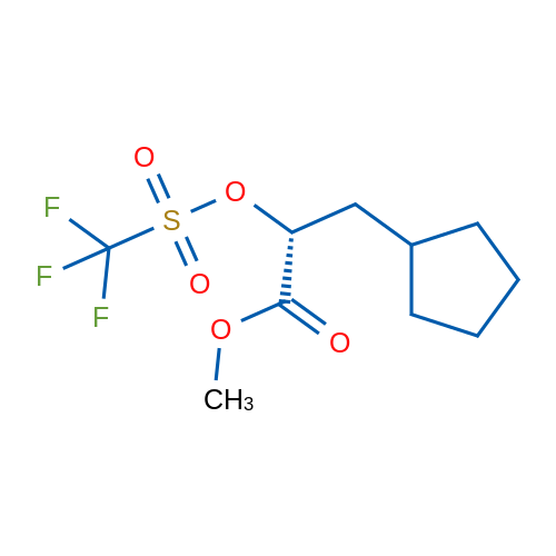 (R)-Methyl 3-cyclopentyl-2-(((trifluoromethyl)sulfonyl)oxy)propanoate 1g