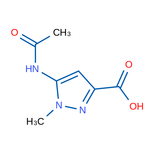5-Acetamido-1-methyl-1H-pyrazole-3-carboxylic acid 1g