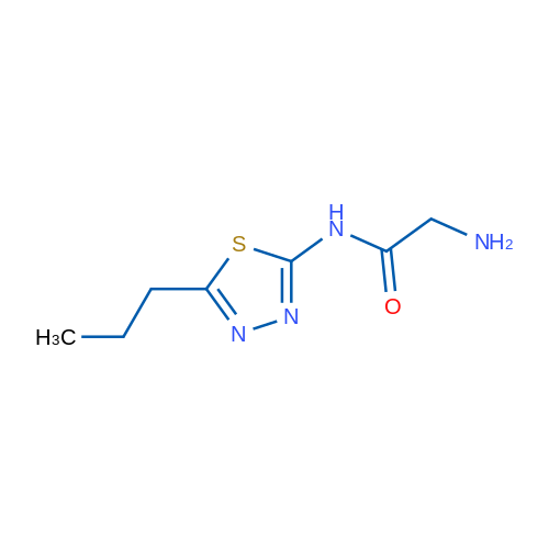 2-Amino-N-(5-propyl-1,3,4-thiadiazol-2-yl)acetamide 1g
