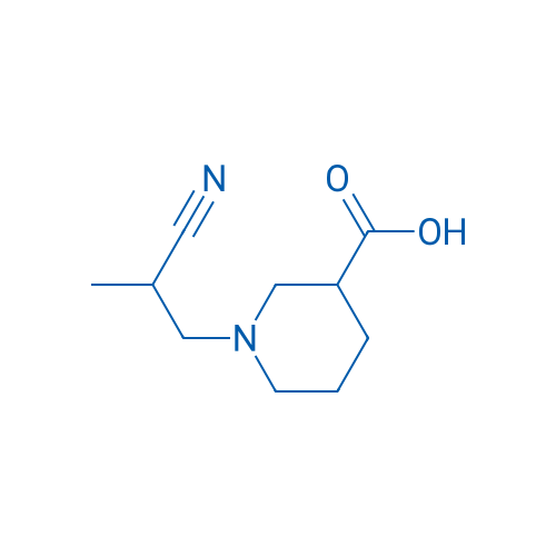 1-(2-Cyanopropyl)piperidine-3-carboxylic acid 250mg