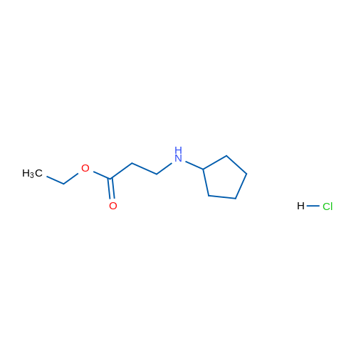 Ethyl 3-(cyclopentylamino)propanoate hydrochloride 1g