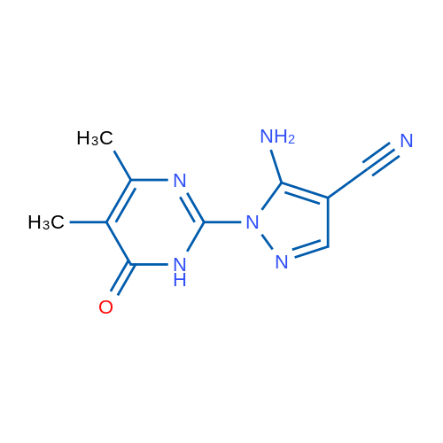 5-amino-1-(4,5-dimethyl-6-oxo-1,6-dihydropyrimidin-2-yl)-1{H}-pyrazole-4-carbonitrile 1g
