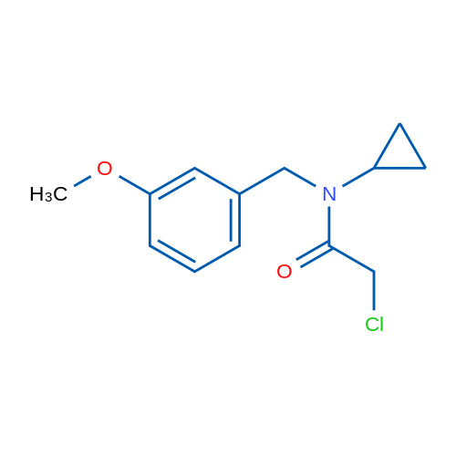 2-Chloro-N-cyclopropyl-N-(3-methoxybenzyl)acetamide 1g