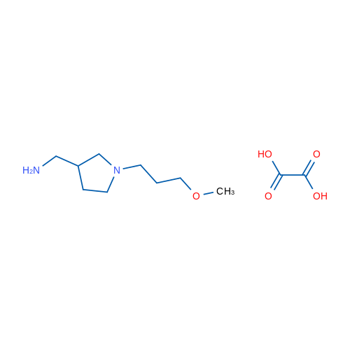 (1-(3-Methoxypropyl)pyrrolidin-3-yl)methanamine oxalate 1g