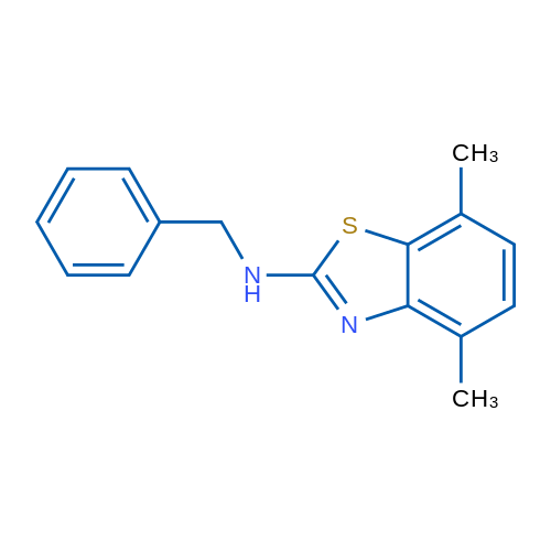 N-benzyl-4,7-dimethyl-1,3-benzothiazol-2-amine 1g