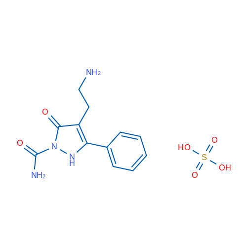 4-(2-Aminoethyl)-5-oxo-3-phenyl-2,5-dihydro-1H-pyrazole-1-carboxamide sulfate 1g