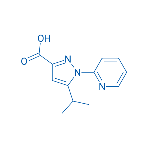5-(Propan-2-yl)-1-(pyridin-2-yl)-1H-pyrazole-3-carboxylic acid 250mg
