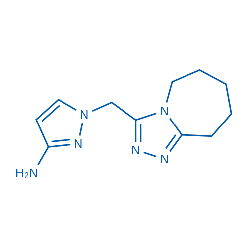 1-((6,7,8,9-Tetrahydro-5H-[1,2,4]triazolo[4,3-a]azepin-3-yl)methyl)-1H-pyrazol-3-amine 1g