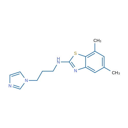 N-[3-(1H-imidazol-1-yl)propyl]-5,7-dimethyl-1,3-benzothiazol-2-amine 10g