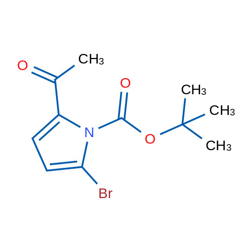 tert-Butyl 2-acetyl-5-bromo-1H-pyrrole-1-carboxylate 1g