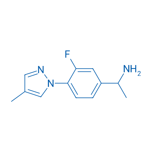 1-[3-Fluoro-4-(4-methyl-1H-pyrazol-1-yl)phenyl]ethan-1-amine 1g