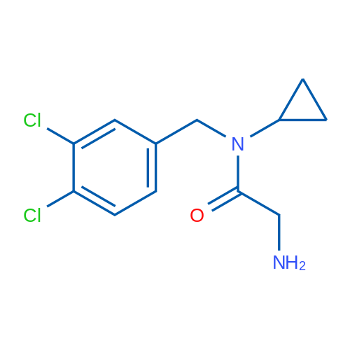 2-Amino-N-cyclopropyl-N-(3,4-dichlorobenzyl)acetamide 1g