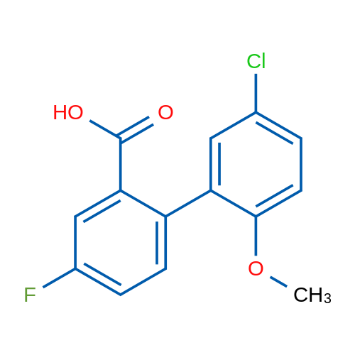 2-(5-Chloro-2-methoxyphenyl)-5-fluorobenzoic acid 1g