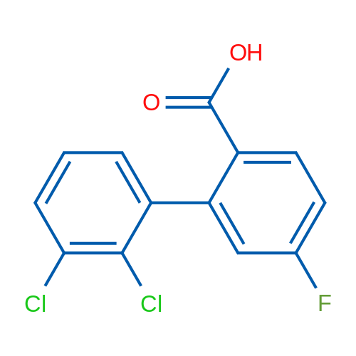 2',3'-Dichloro-5-fluoro-[1,1'-biphenyl]-2-carboxylic acid 5g
