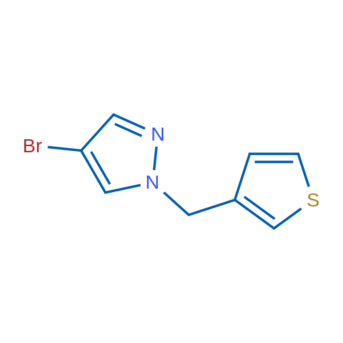 4-Bromo-1-(thiophen-3-ylmethyl)-1H-pyrazole 1g