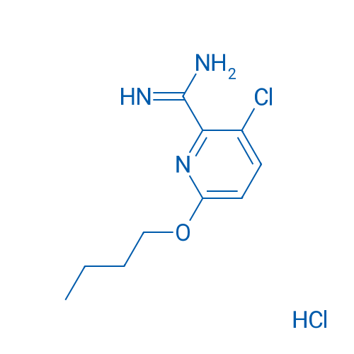 6-Butoxy-3-chloropicolinimidamide hydrochloride 1g