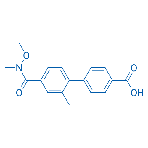 4'-(Methoxy(methyl)carbamoyl)-2'-methyl-[1,1'-biphenyl]-4-carboxylic acid 1g