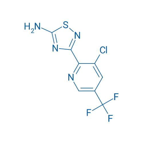 3-(3-Chloro-5-(trifluoromethyl)pyridin-2-yl)-1,2,4-thiadiazol-5-amine 250mg