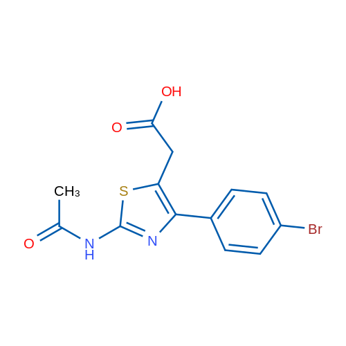 2-(2-Acetamido-4-(4-bromophenyl)thiazol-5-yl)acetic acid 1g