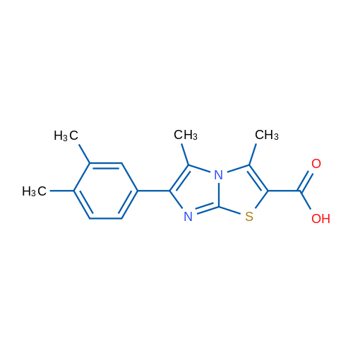 6-(3,4-Dimethylphenyl)-3,5-dimethylimidazo[2,1-b]thiazole-2-carboxylic acid 5g