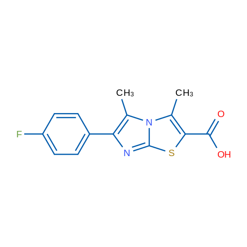 6-(4-Fluorophenyl)-3,5-dimethylimidazo[2,1-b]thiazole-2-carboxylic acid 1g