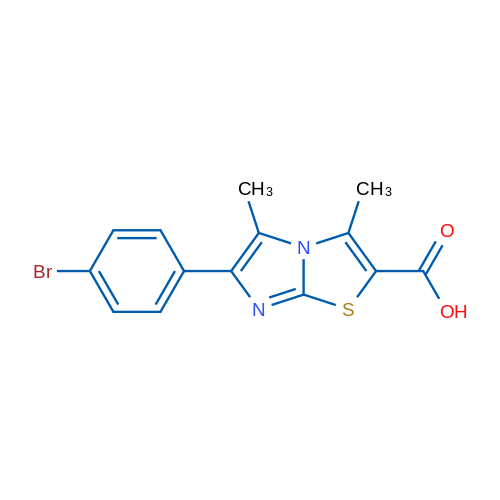 6-(4-Bromophenyl)-3,5-dimethylimidazo[2,1-b]thiazole-2-carboxylic acid 1g
