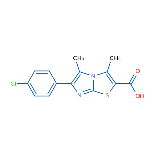 6-(4-Chlorophenyl)-3,5-dimethylimidazo[2,1-b]thiazole-2-carboxylic acid 5g