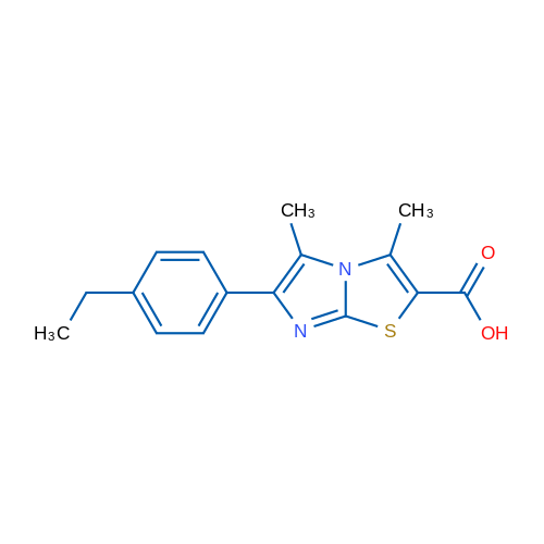 6-(4-Ethylphenyl)-3,5-dimethylimidazo[2,1-b]thiazole-2-carboxylic acid 1g