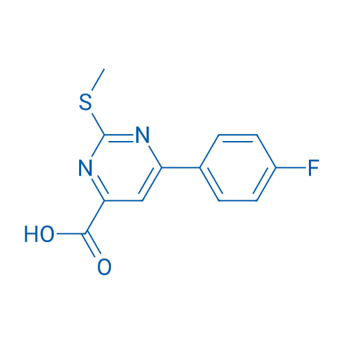 6-(4-Fluorophenyl)-2-(methylthio)pyrimidine-4-carboxylic acid 1g