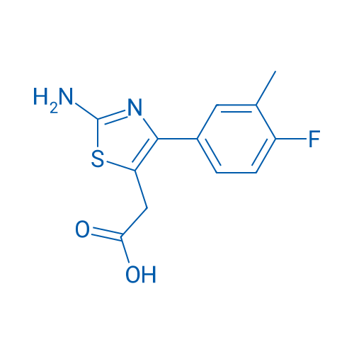 2-(2-Amino-4-(4-fluoro-3-methylphenyl)thiazol-5-yl)acetic acid 1g