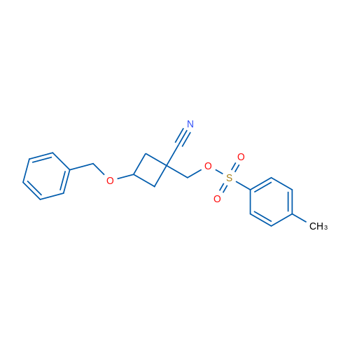 (3-(Benzyloxy)-1-cyanocyclobutyl)-methyl 4-methylbenzenesulfonate 100mg