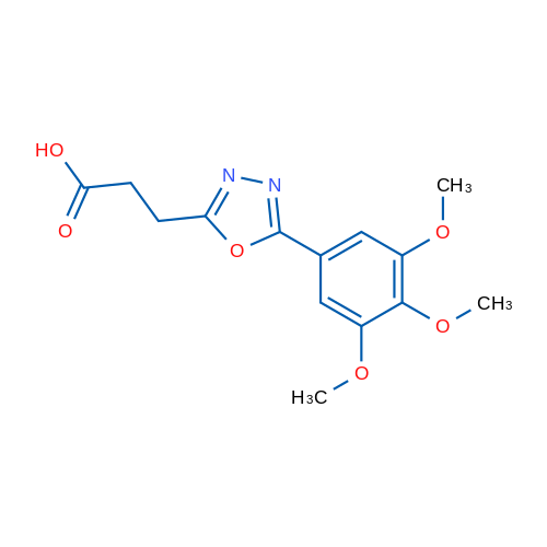 3-(5-(3,4,5-Trimethoxyphenyl)-1,3,4-oxadiazol-2-yl)propanoic acid 1g