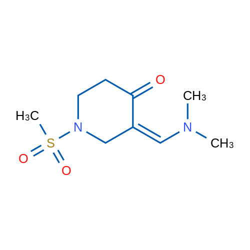 3-((Dimethylamino)methylene)-1-(methylsulfonyl)piperidin-4-one 1g