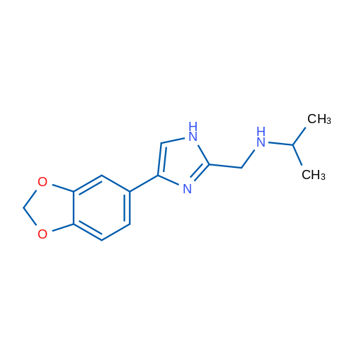 {[4-(2H-1,3-benzodioxol-5-yl)-1H-imidazol-2-yl]methyl}(propan-2-yl)amine 1g