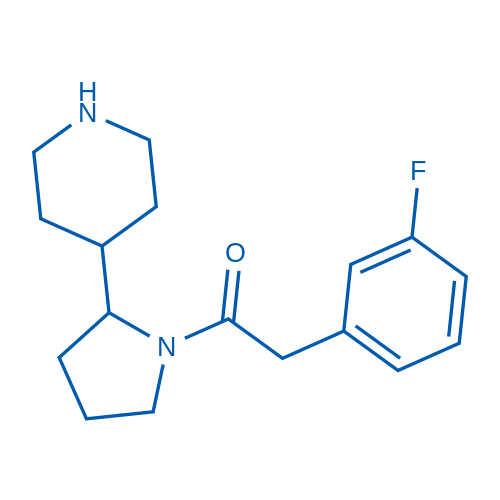 2-(3-Fluorophenyl)-1-[2-(piperidin-4-yl)pyrrolidin-1-yl]ethan-1-one 1g