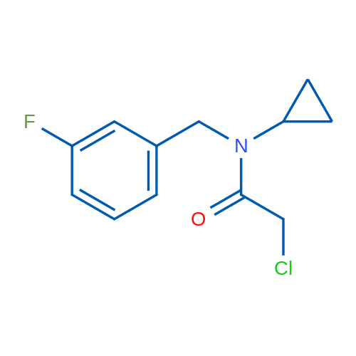 2-Chloro-N-cyclopropyl-N-(3-fluorobenzyl)acetamide 1g