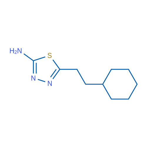 5-(2-Cyclohexylethyl)-1,3,4-thiadiazol-2-amine 1g