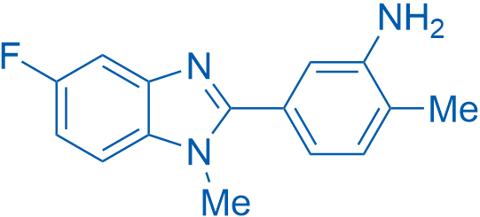 5-(5-Fluoro-1-methyl-1H-benzo[d]imidazol-2-yl)-2-methylaniline 100mg