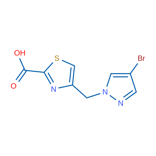 4-[(4-Bromo-1H-pyrazol-1-yl)methyl]-1,3-thiazole-2-carboxylic acid 1g
