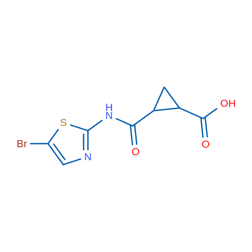 2-[(5-Bromo-1,3-thiazol-2-yl)carbamoyl]cyclopropane-1-carboxylic acid 1g