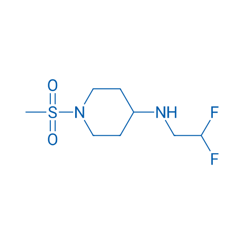 N-(2,2-Difluoroethyl)-1-methanesulfonylpiperidin-4-amine 100mg