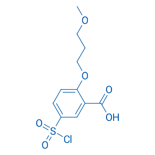 5-(Chlorosulfonyl)-2-(3-methoxypropoxy)benzoic acid 100mg