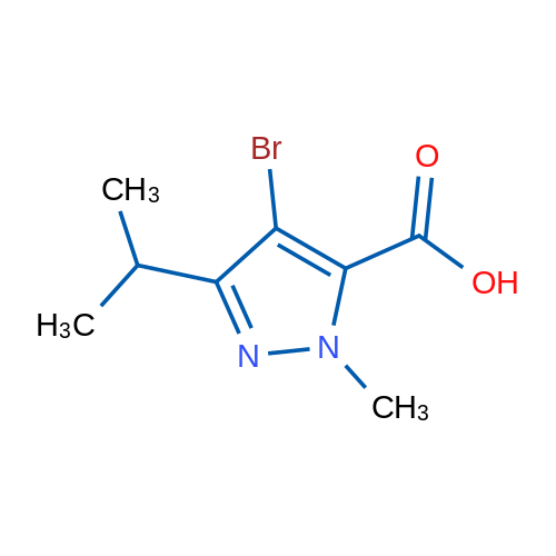 4-Bromo-3-isopropyl-1-methyl-1H-pyrazole-5-carboxylic acid 1g